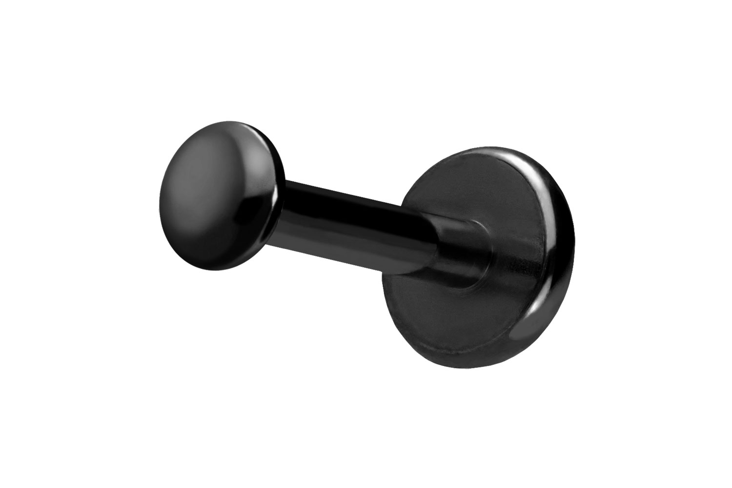 Titan Labret Piercing mit Push Fit DISC